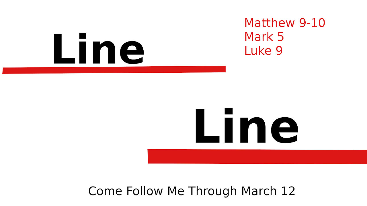 Come Follow Me Mar 6-12 || Line upon Line