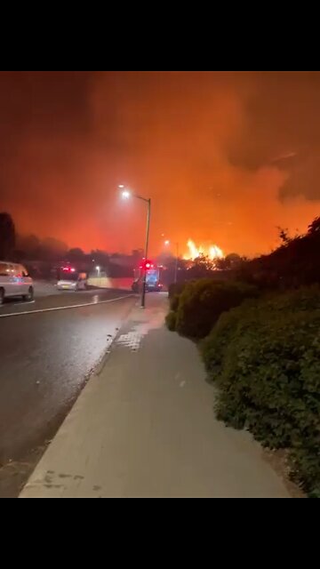 More footage from the fire that broke out near Jenin, Palestine