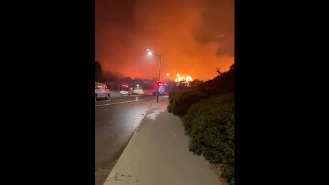 More footage from the fire that broke out near Jenin, Palestine