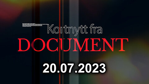 Kortnytt fra Document — 20/07/2023