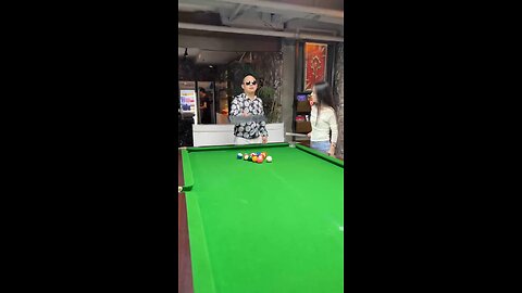 billiards Chinese comedy video lol 😂😜