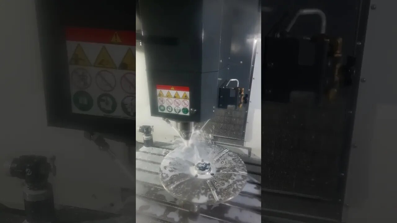 Machining Water Pump Impeller - CNC Milling Machine Operation #shorts