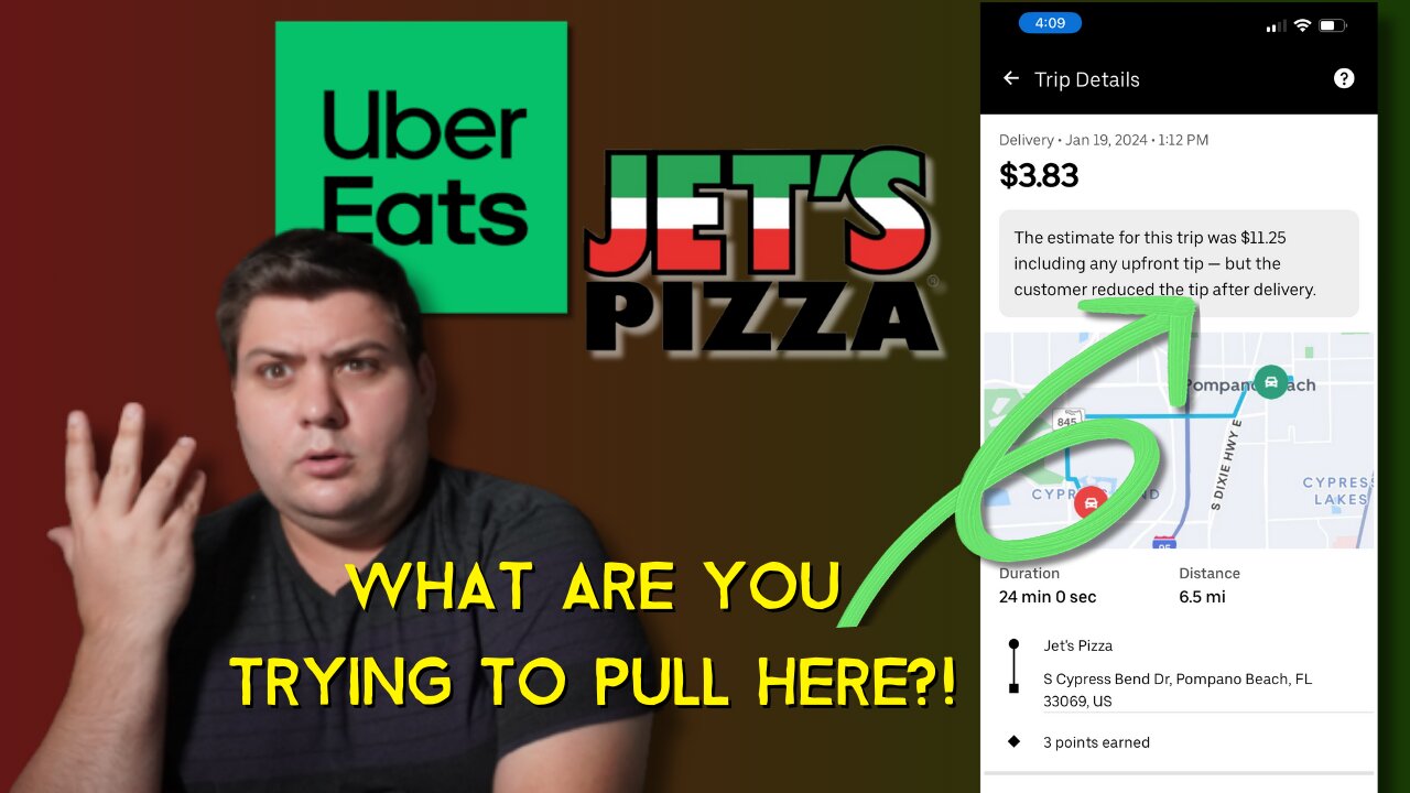 Jet's Pizza EXPOSED for Scamming UberEats Driver! Tip Theft EXPOSED?!