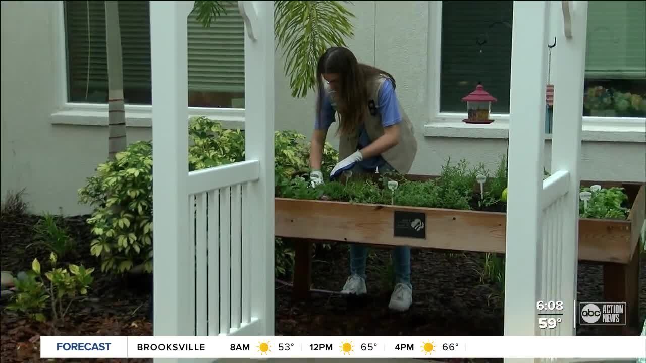 Tampa teen helping seniors by creating gardens for grandparents