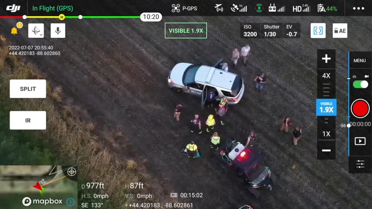 Outagamie County authorities use drone used to rescue lost man with dementia
