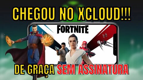 BOMBA!!! FORTNITE MOBILE CHEGA de GRAÇA via XBOX CLOUD GAMING, SEM ASSINATURAS e SEM BAIXAR NADA