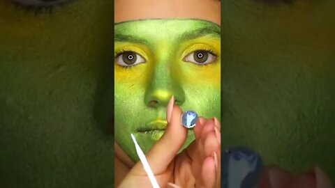 Unbelievable Green Lady Transformation #shorts #beauty #fullface #statuswhatsapp