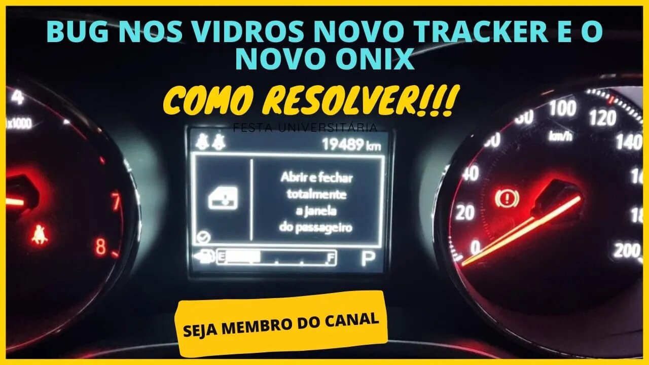 Vidros do Novo Onix e o Novo Tracker não subindo, entenda como resolver!