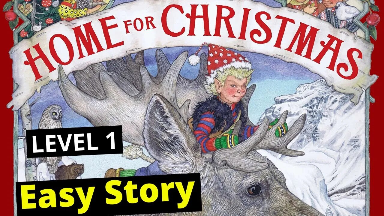 Learn English through story | Graded reader level 1 Home for Christmas English story with subtitles.