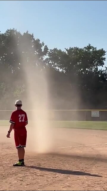 Dust devil in Lenexa, Kansas