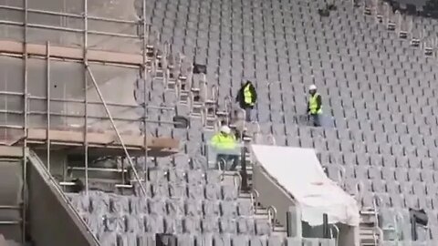 Football Fans Catch Sleeping Steward