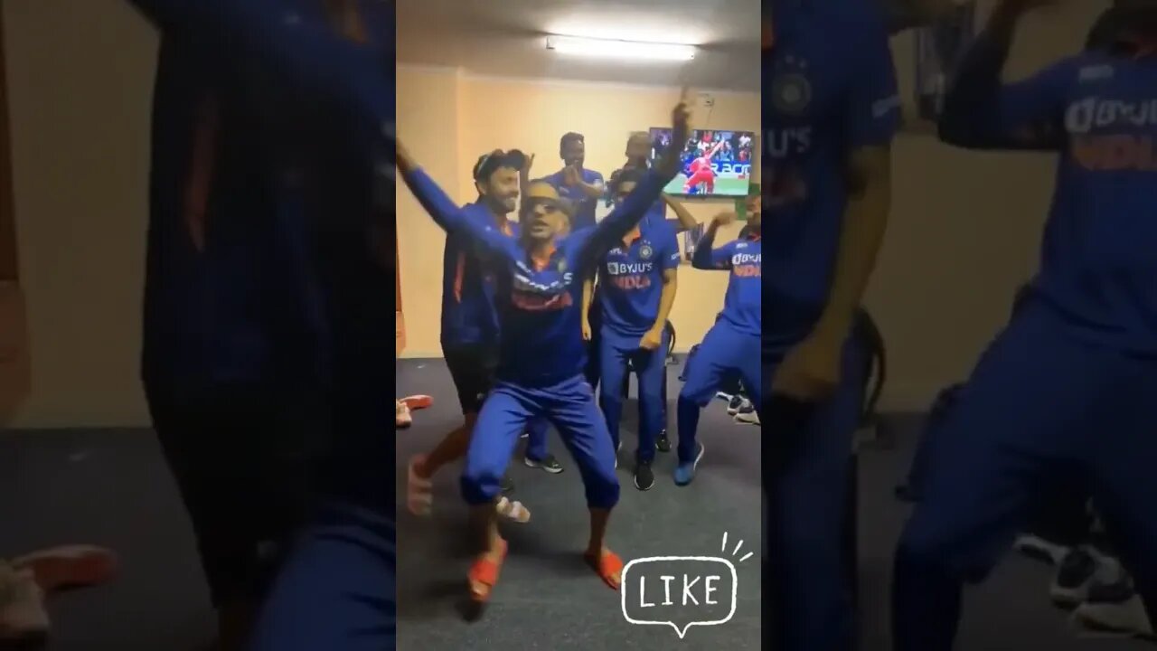 Indian cricket team celebrating after win over Zimbabwe 3rd odi