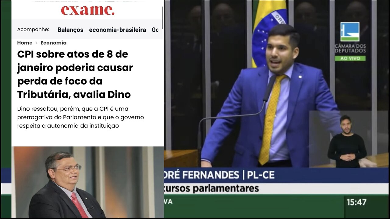 Flavio Dino NÃO QUER a CPMI para investigar o 8 de janeiro. POR QUÊ?