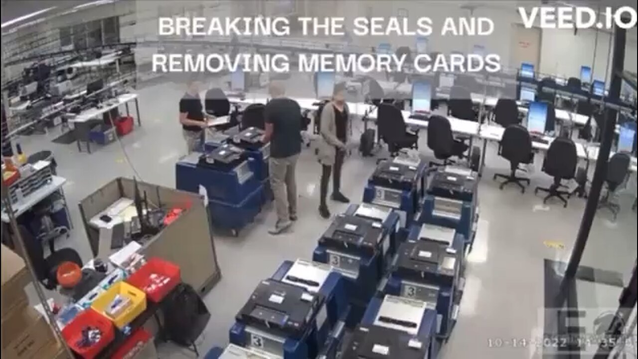 New Footage reveals Maricopa election officials breaching sealed election machines after testing