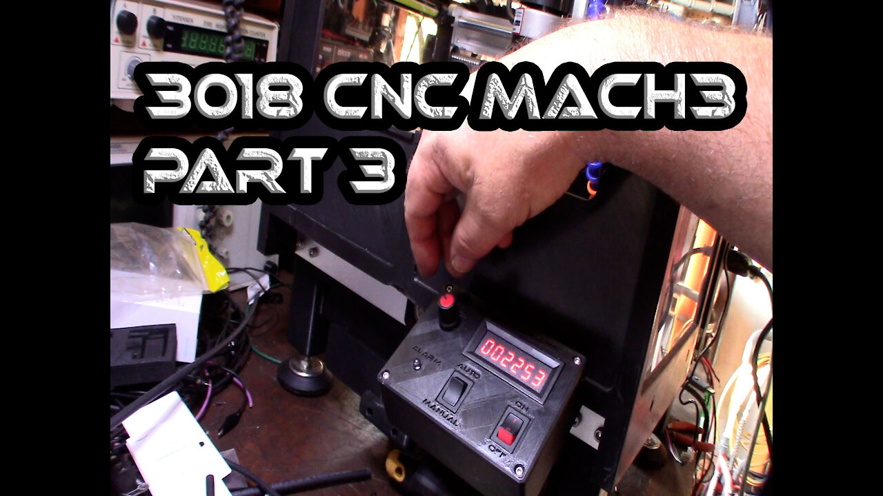 3018 CNC Mach3 Conversion with Full Chip Containment System Air compressor Part 3