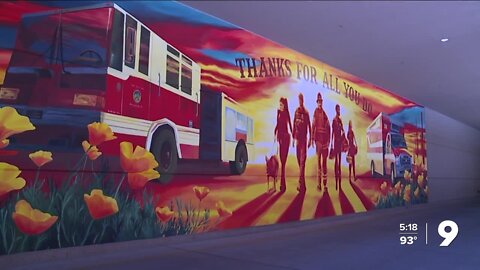New Joe Pagac mural honors first responders