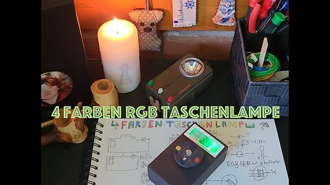 LED Taschenlampe mit 4 Farben selber bauen