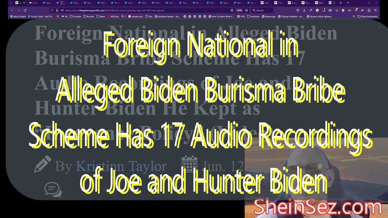 Informant in Alleged Biden Bribery Scheme Has 17 Audio Recordings of Joe & Hunter-SheinSez #198