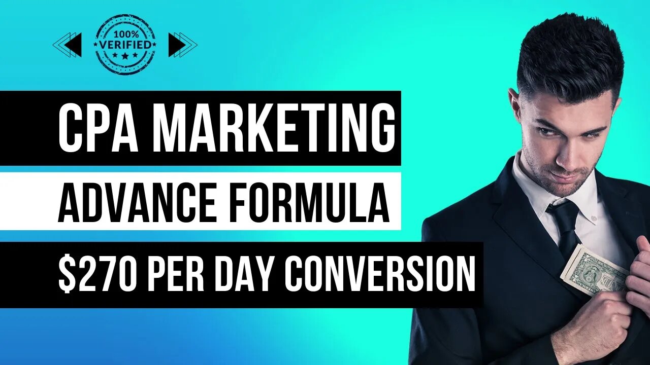 $270 Day Advance Formula, CPA Marketing Free Traffic, Promote CPA Offersfor Free