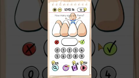 Brain Test Tricky Puzzles Level 56 How many eggs are there?