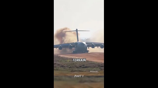 C-17 Globemaster transport aircraft takes off in 15 minutes