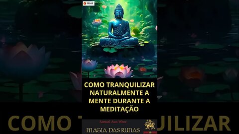 COMO SILENCIAR NATURALMENTE A MENTE NA MEDITAÇÃO - REFLEXÃO SERENA