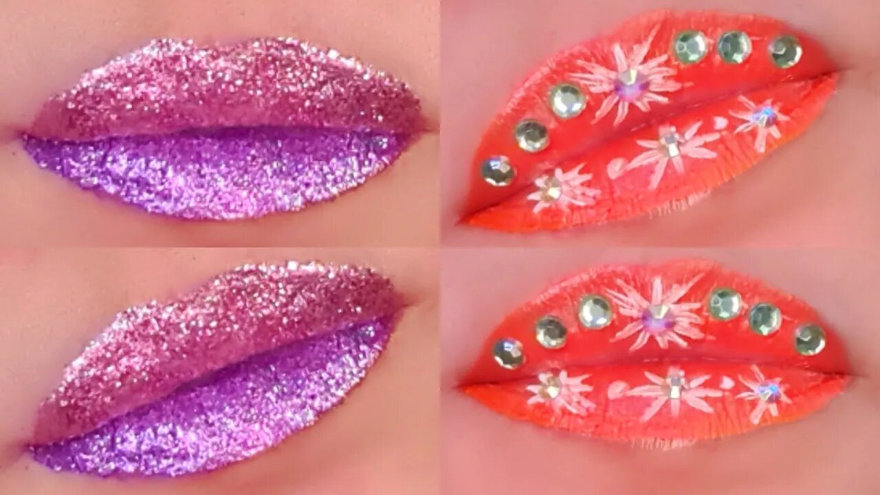 Creative Lip Makeup Art Ideas Tutorial Compilation