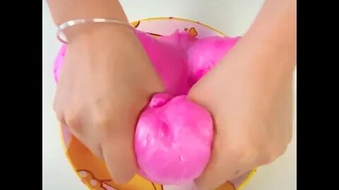 squeezing asmr colored slime satisfying #Shorts