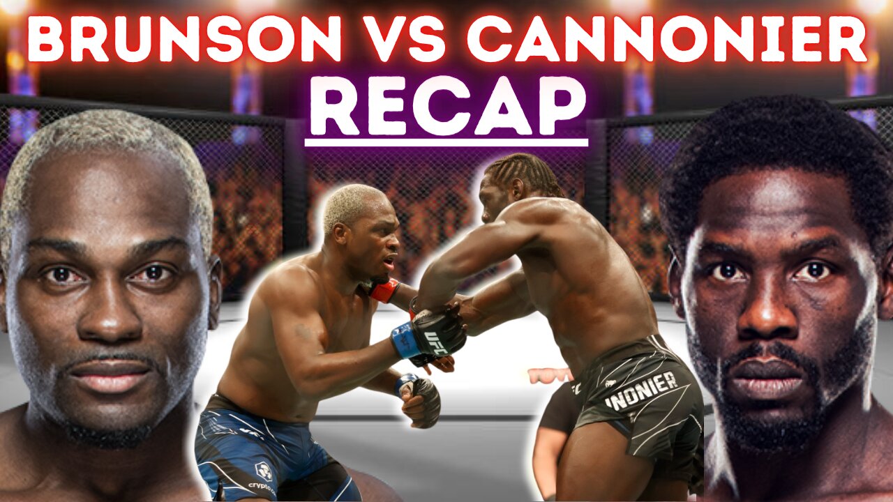 Jared Cannonier KO's Derek Brunson in ROUND 2!!! JARED CANNONIER NEXT IN LINE FOR ISRAEL ADESANYA?!?