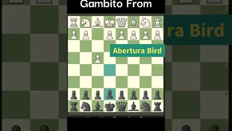 GAMBITO FROM NA ABERTURA BIRD GANHA A DAMA #shorts #chess #xadrez