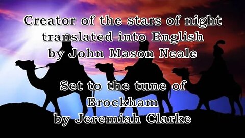 Creator of the Stars of Night (Brockham)