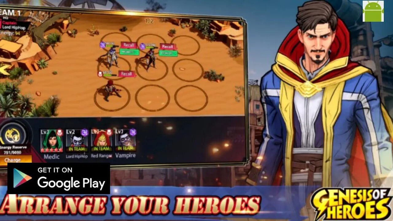 Genesis of Heroes - GamePlay - for Android