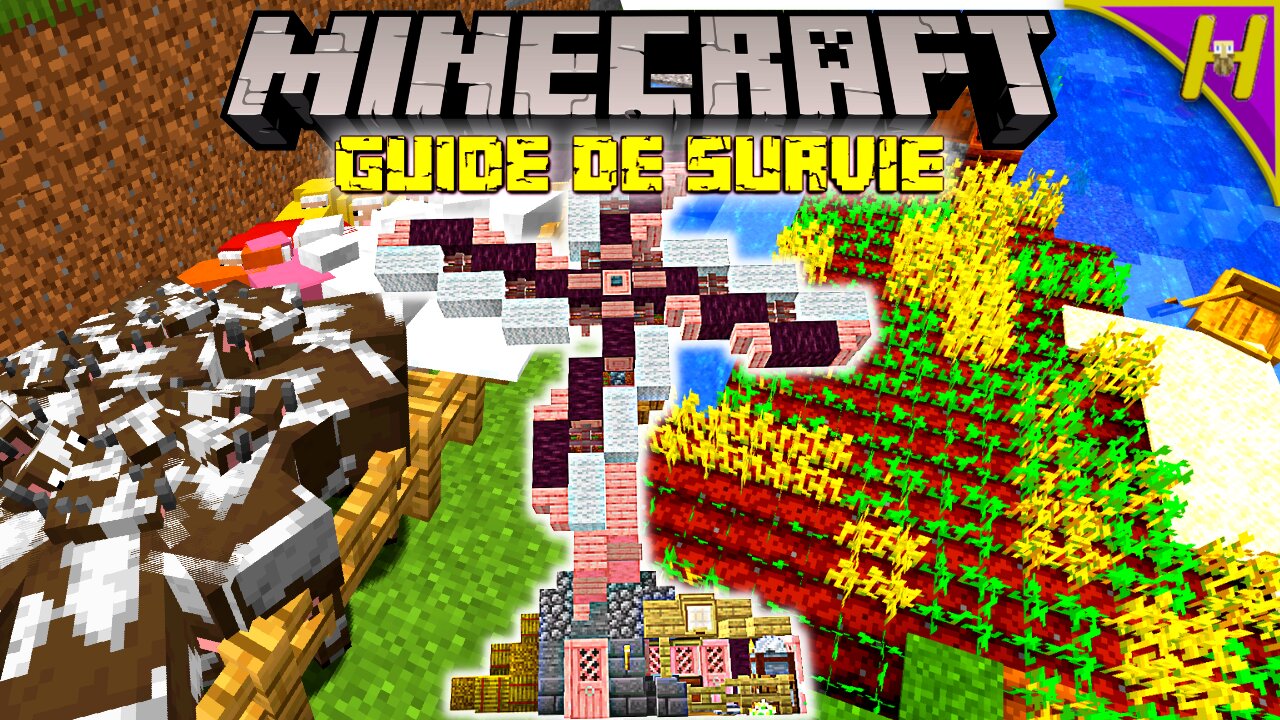 🌸 Faire l'Élevage et l'Agriculture :: Guide de Survie Minecraft 1.20 (Tuto let's play #3)