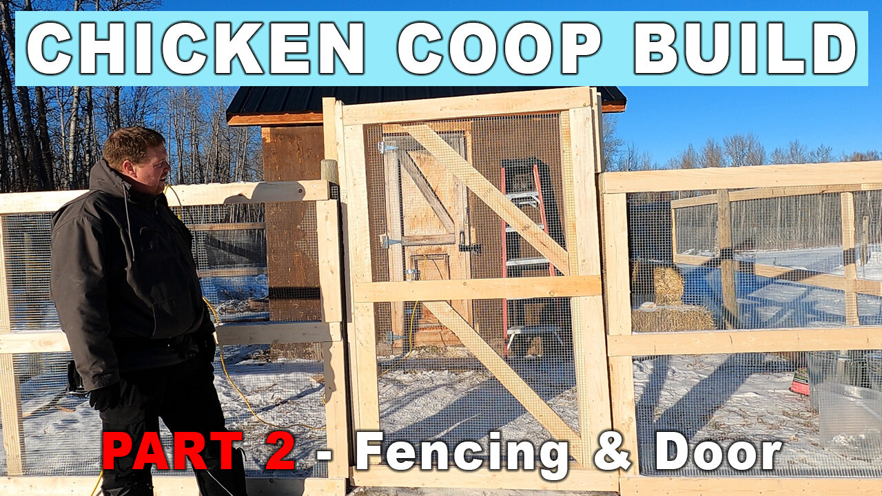 Chicken Coop Build Part 2 - Perimeter Fence & Entrance Door