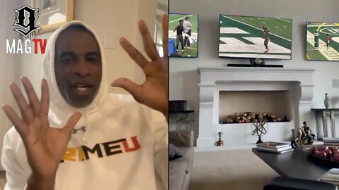 Deion Sanders Needs 3 TV's To Watch Antonio Brown Walk Off The Field! 😱