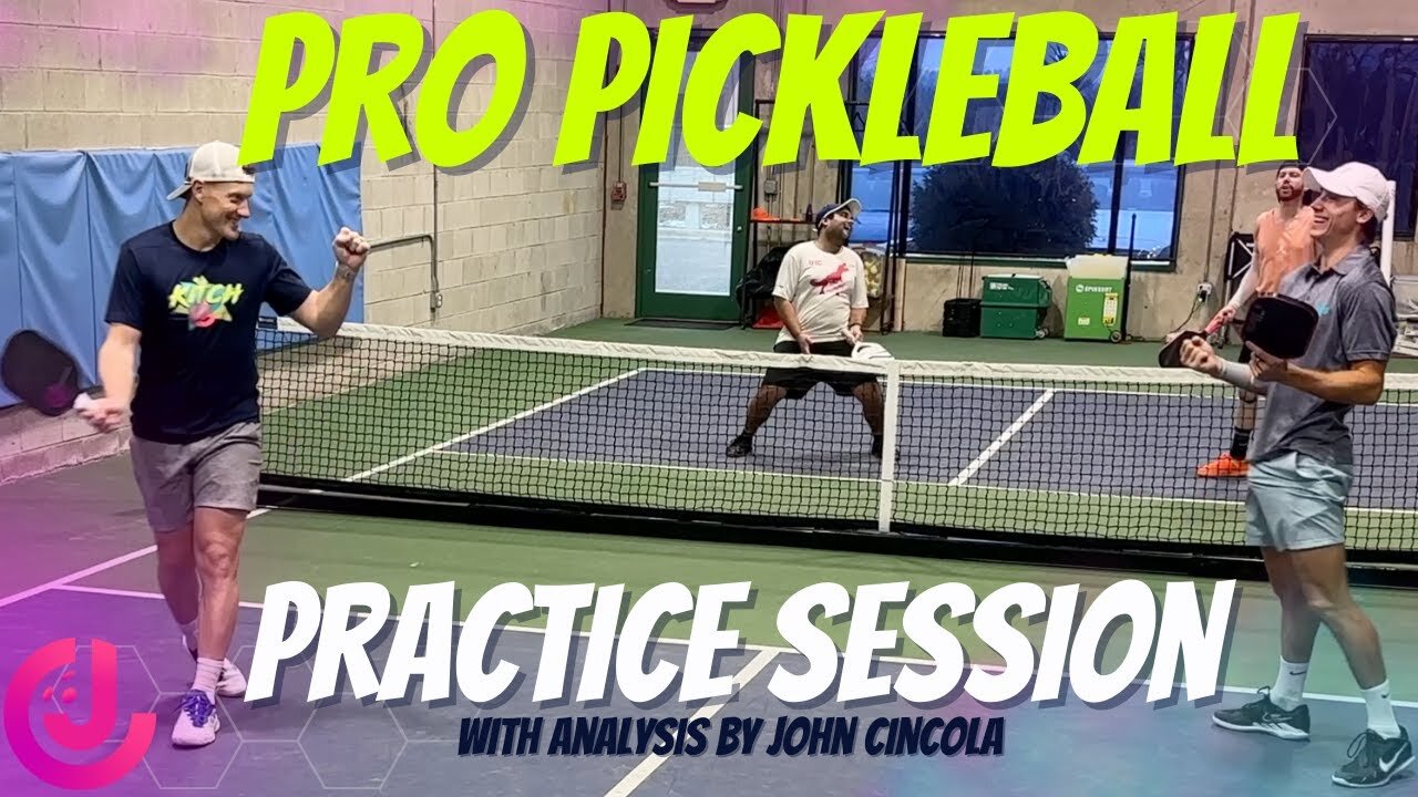 Wanna See How Pro Pickleball Players Practice? Including Breakdown/Point Analysis with John Cincola