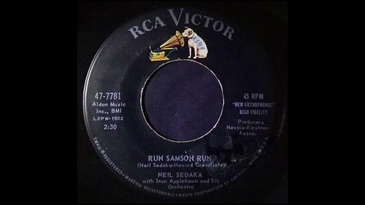 Neil Sedaka With Stan Applebaum and His Orchestra – Run Samson Run