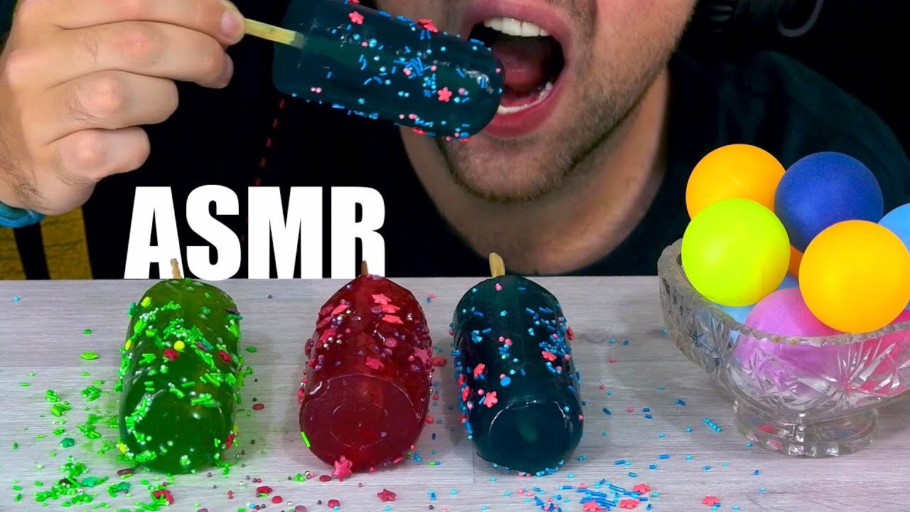 ASMR JELLY ICE CREAM | EATING SOUND (NO TALKING) 🎧 BEST SOUND