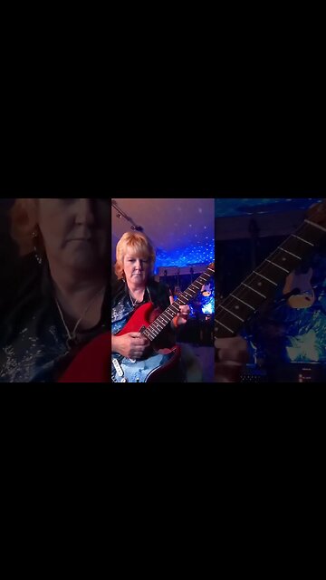 Smooth Blues Jazz Guitar playing- Cari Dell (female lead guitarist) #smoothjazz #guitarshorts