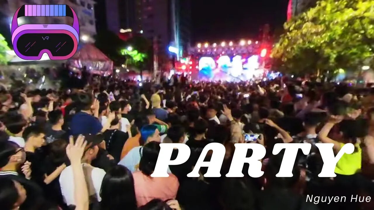 Independence Day RAVE PARTY Nguyen Hue 360° (VR) 6K SAIGON VIETNAM 10K People