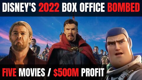 Disney's 2022 Box Office Bombed! | MASSIVE Losses!