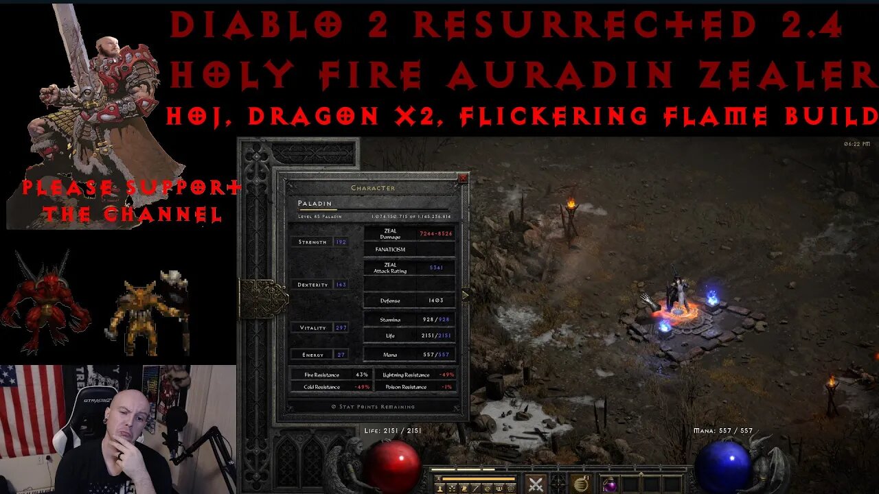 NEW Fire Aura Paladin Build | Diablo 2 Resurrected 2.4 PTR