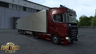 ETS2 Gameplay | Scania 730 S | Rīga to Liepāja | Oranges 20t