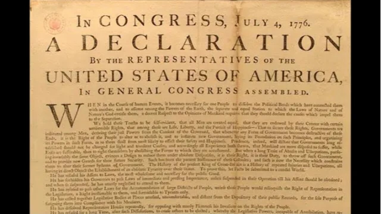 A Declaration of Independence