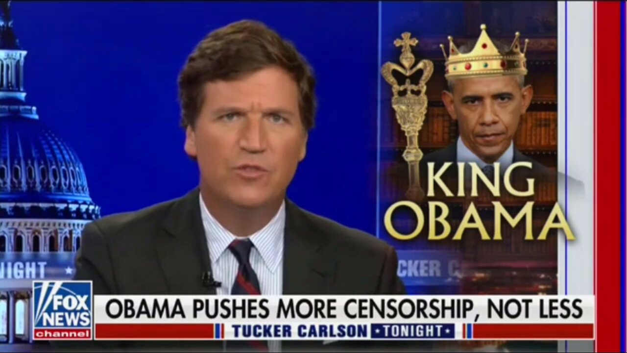 Disinfo Clown Tucker Carlson: Saul Alinsky Disciple Barack Obama Is a "Full-Blown Fascist"