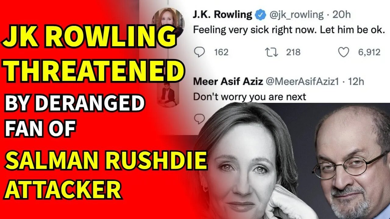 BREAKING JK Rowling THREATENED by FAN of Salman Rushdie Attacker.