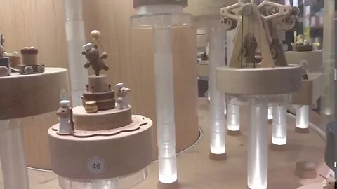 Wind up music boxes at Papyrus 2017