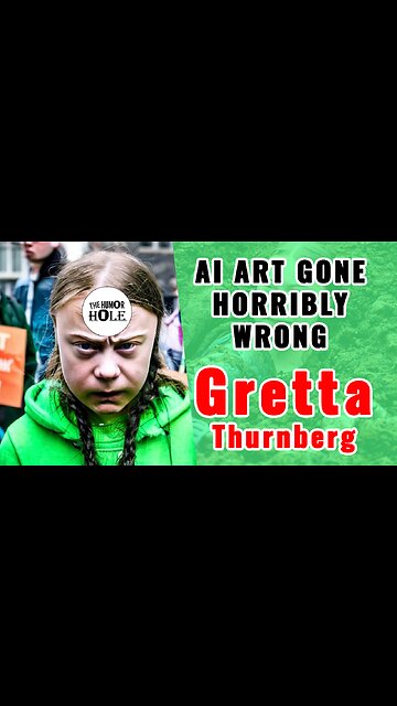AI Art Gone Horribly Wrong - Gretta Thurnberg