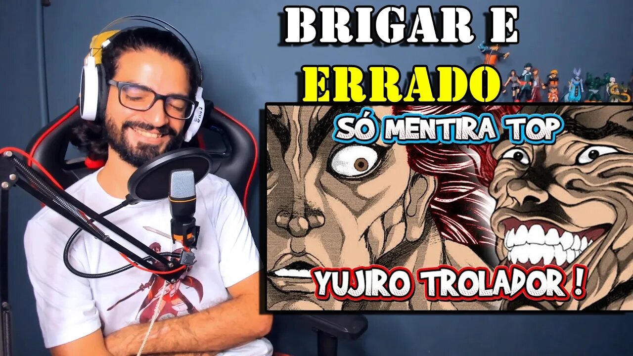 REACT - AS MENTIRAS DE YUJIRO HANMA - RINDO MUITO! / KMG ANIMES