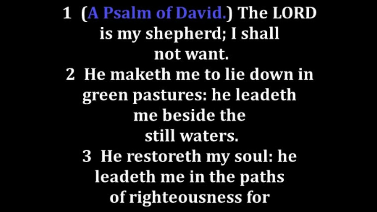 Psalms 23 King James version